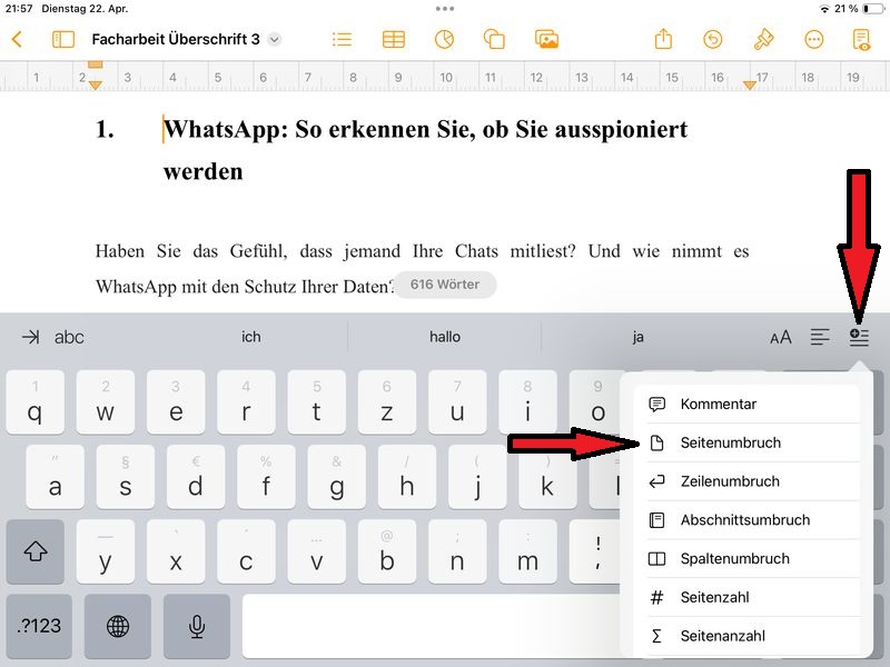 Aufruf leere Seite Ausgangssituation